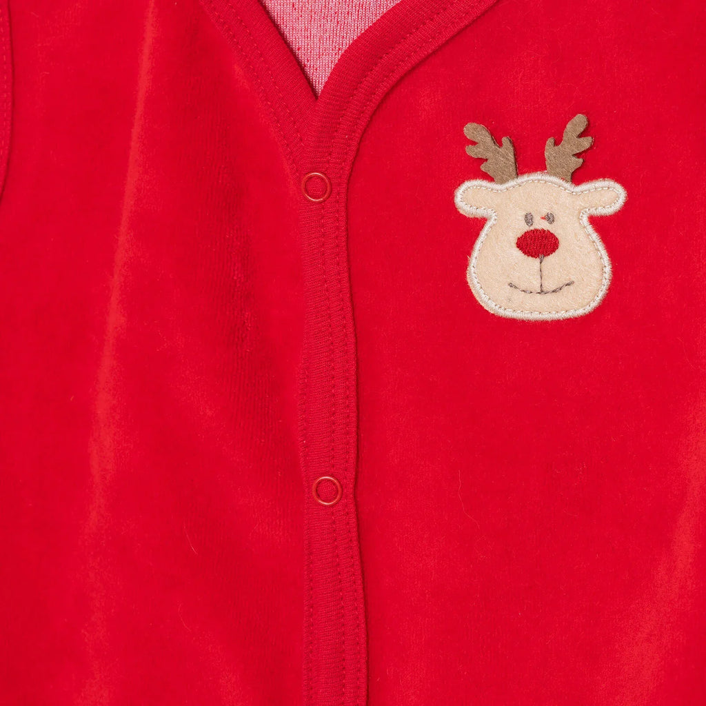 HelloBaby My First Christmas Unisex Newborn Vest - Red