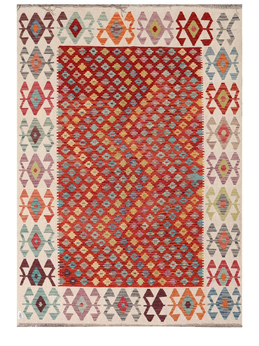 Maimana Afghanistan Kilim Rug - 243 x170 cm - Handmade