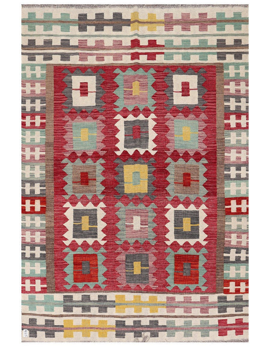 Maimana Afghanistan Kilim Rug - 255 x172 cm - Handmade