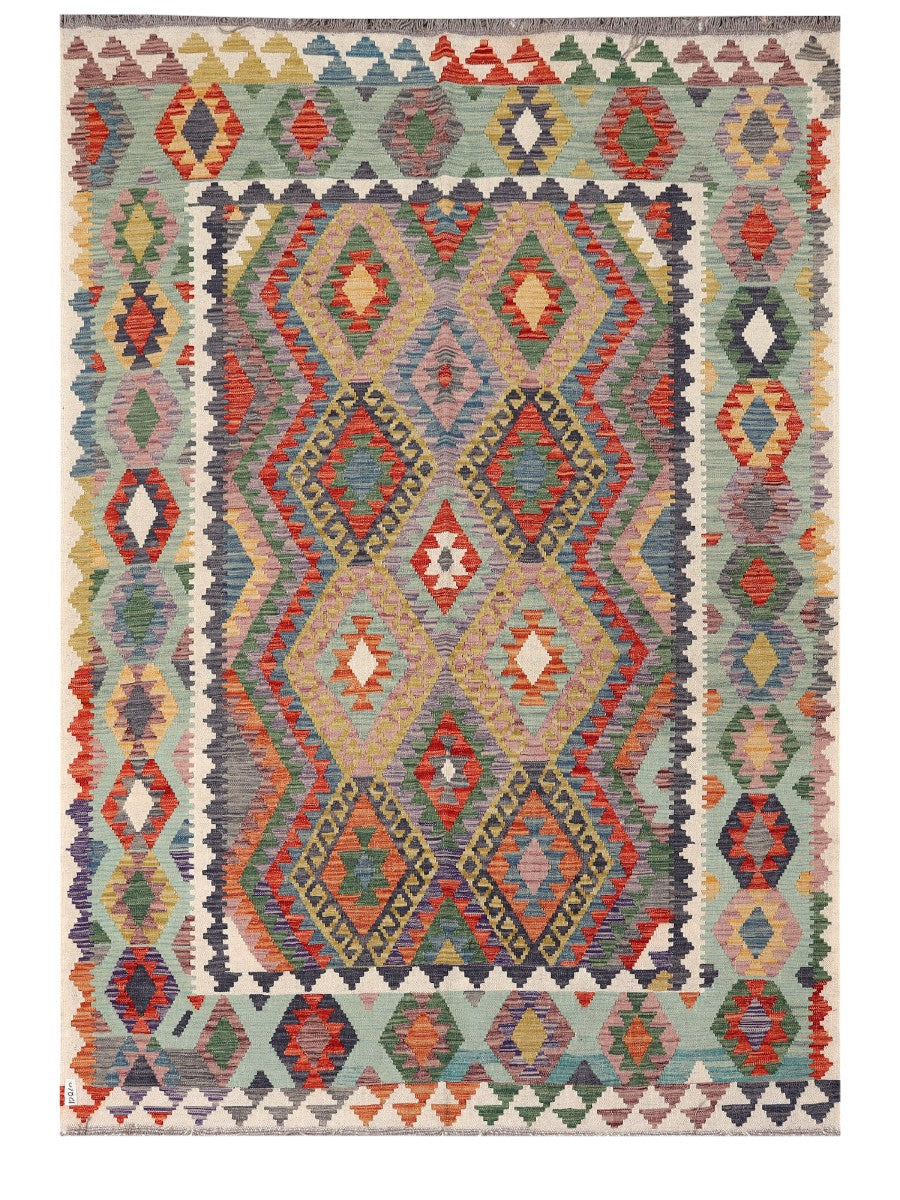 Maimana Afghanistan Kilim Rug - 244 x170 cm - Handmade