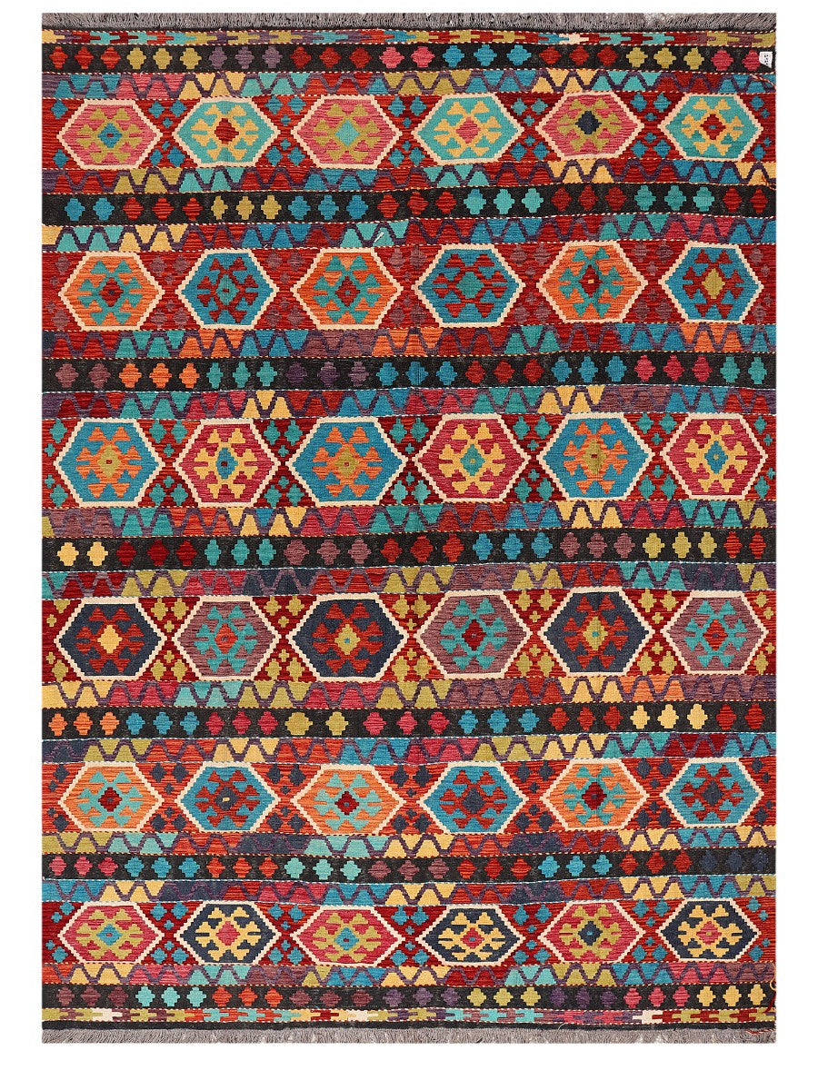 Maimana Afghanistan Kilim Rug - 355 x253 cm - Handmade