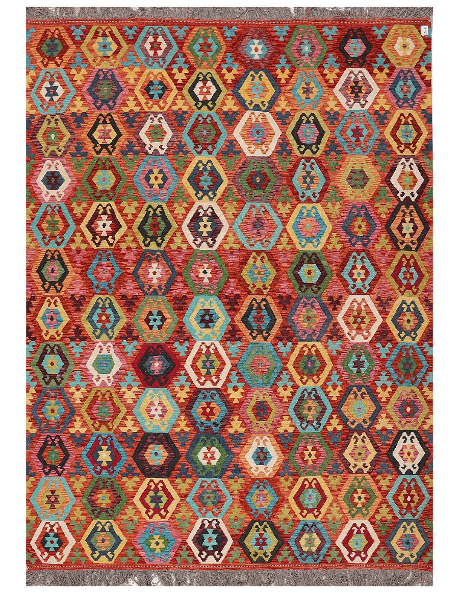 Maimana Afghanistan Kilim Rug - 347 x251 cm - Handmade