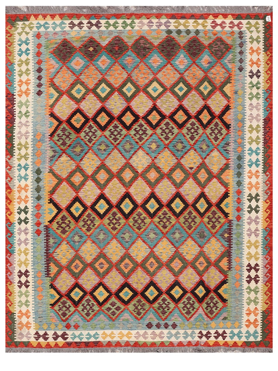 Maimana Afghanistan Kilim Rug - 337 x260 cm - Handmade