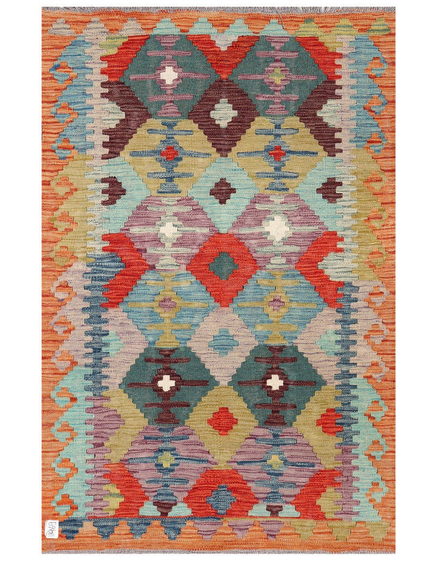 Maimana Afghanistan Kilim Rug - 145 x97 cm - Handmade
