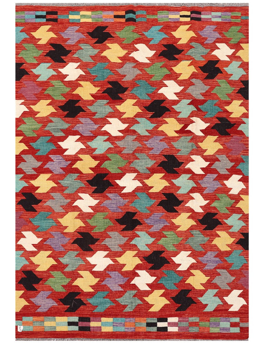 Maimana Afghanistan Kilim Rug - 295 x204 cm - Handmade