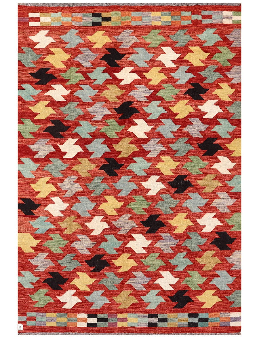 Maimana Afghanistan Kilim Rug - 298 x201 cm - Handmade