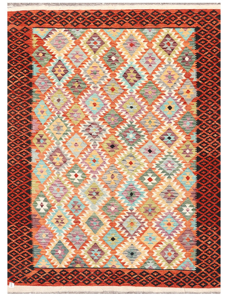 Maimana Afghanistan Kilim Rug - 285 x209 cm - Handmade