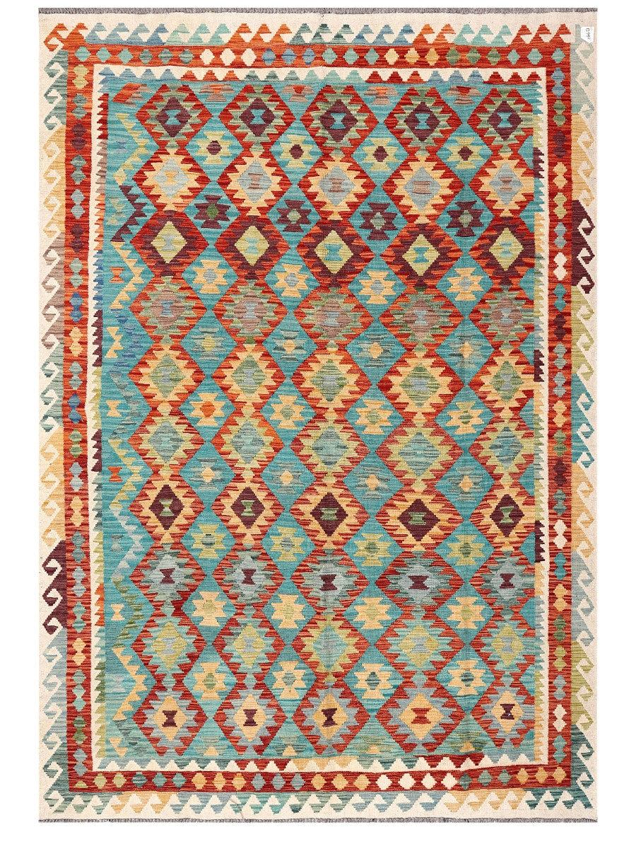 Maimana Afghanistan Kilim Rug - 292 x206 cm - Handmade