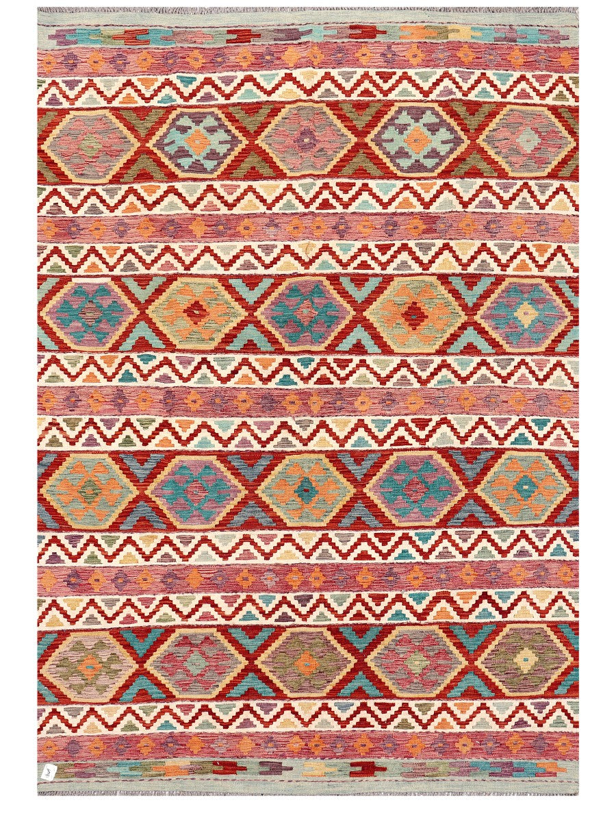 Maimana Afghanistan Kilim Rug - 293 x200 cm - Handmade
