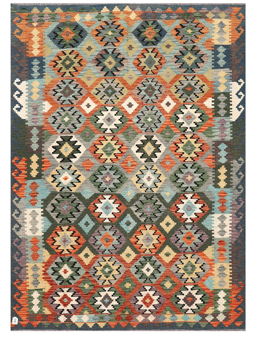 Maimana Afghanistan Kilim Rug - 284 x204 cm - Handmade