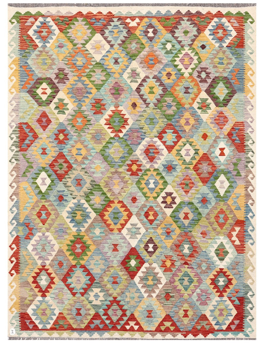 Maimana Afghanistan Kilim Rug - 283 x209 cm - Handmade