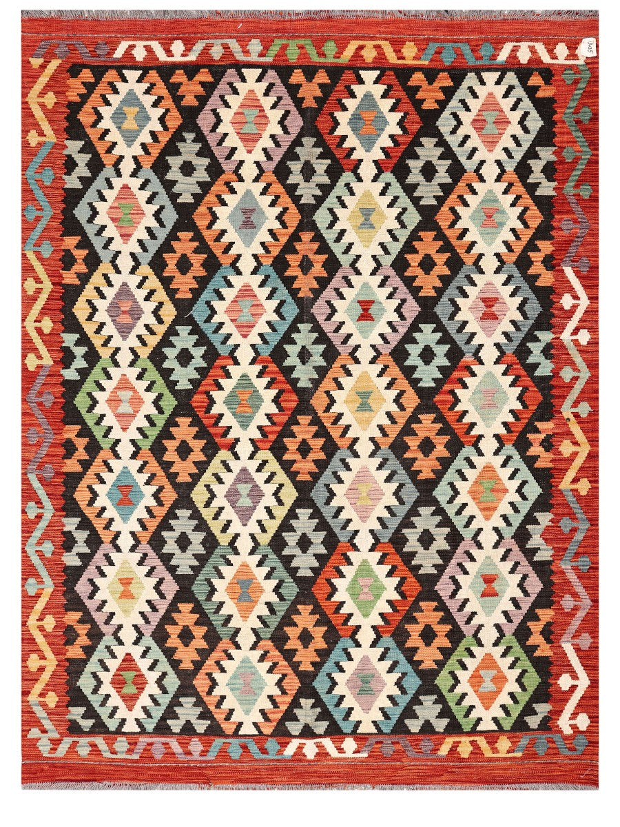 Maimana Afghanistan Kilim Rug - 243 x180 cm - Handmade
