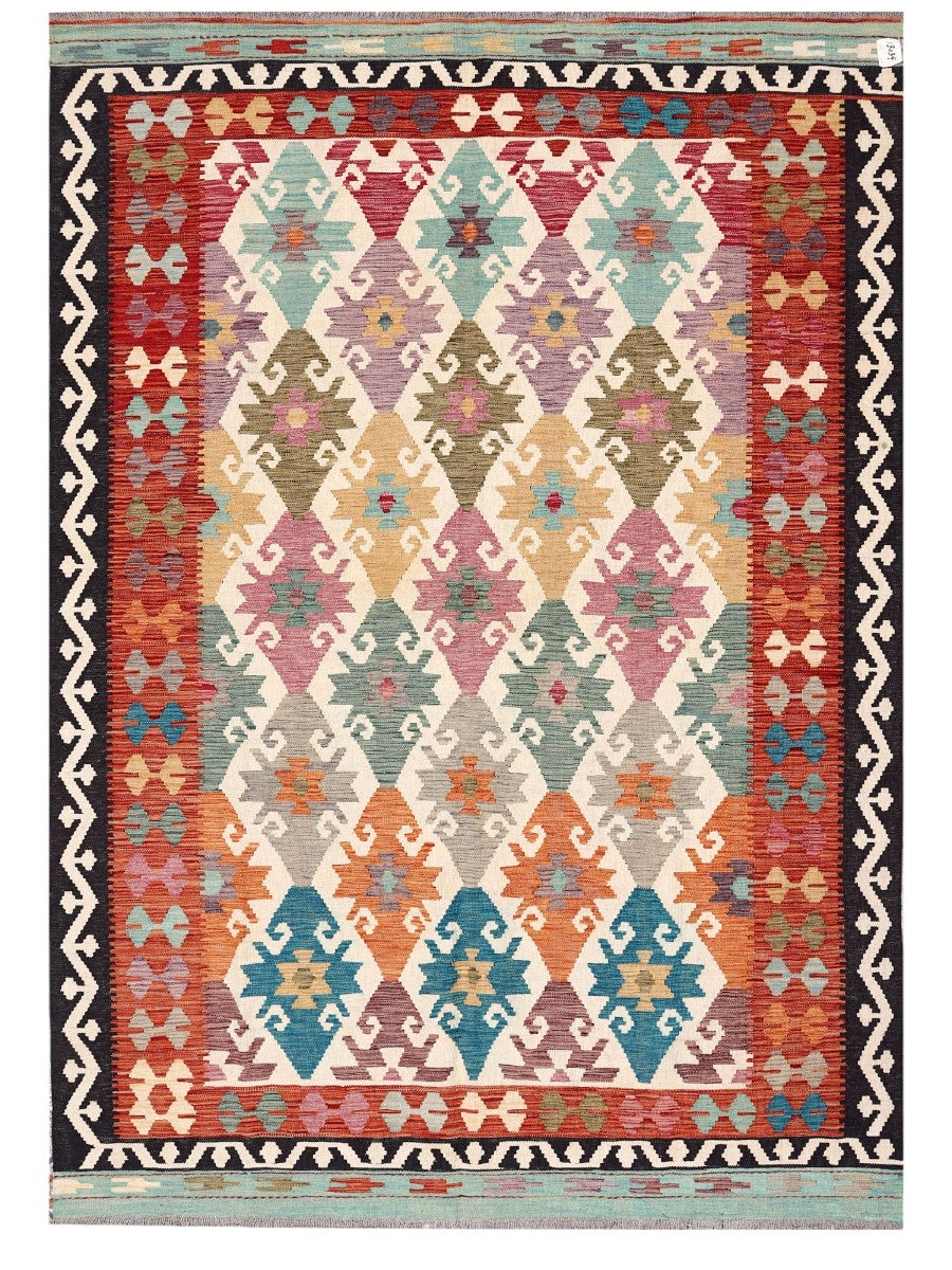 Maimana Afghanistan Kilim Rug - 245 x172 cm - Handmade