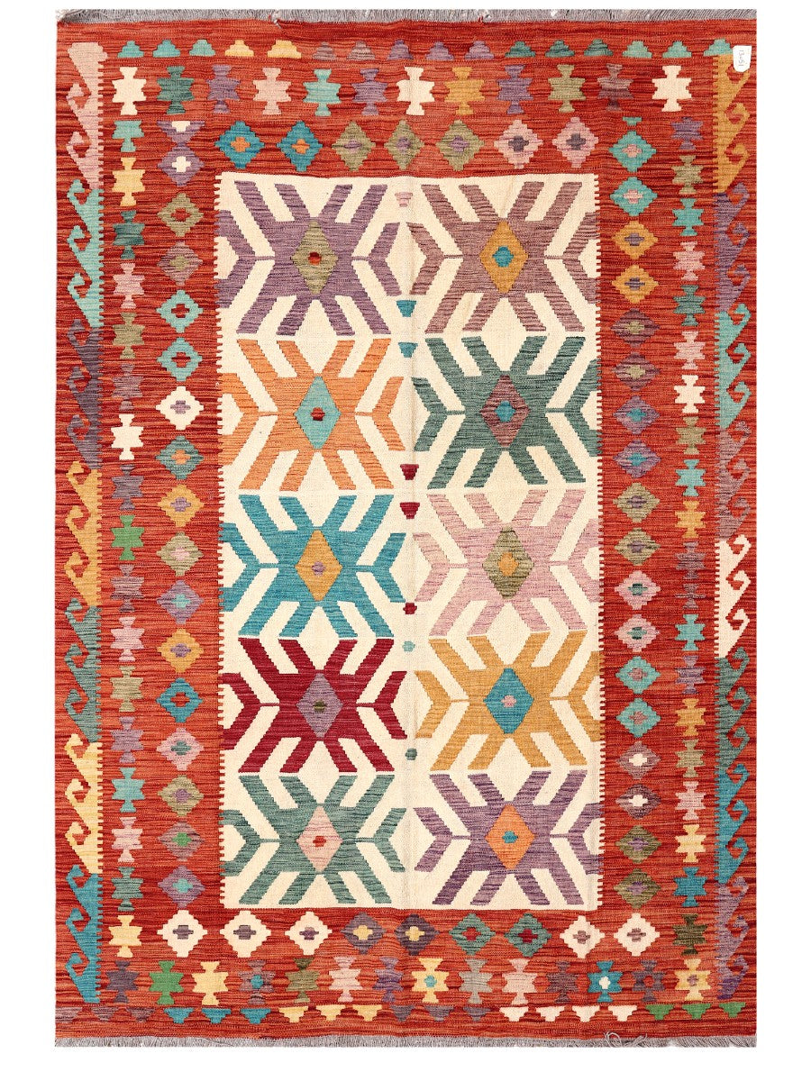 Maimana Afghanistan Kilim Rug - 247 x167 cm - Handmade