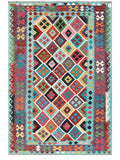 Maimana Afghanistan Kilim Rug - 244 x165 cm - Handmade