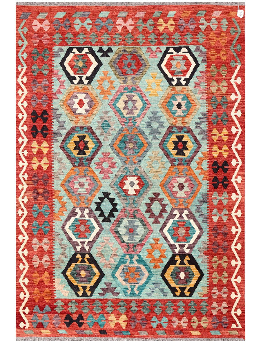 Maimana Afghanistan Kilim Rug - 254 x172 cm - Handmade