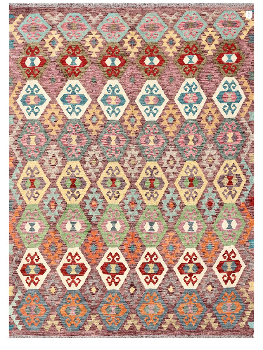 Maimana Afghanistan Kilim Rug - 246 x180 cm - Handmade