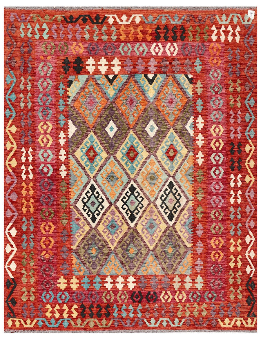 Maimana Afghanistan Kilim Rug - 232 x180 cm - Handmade