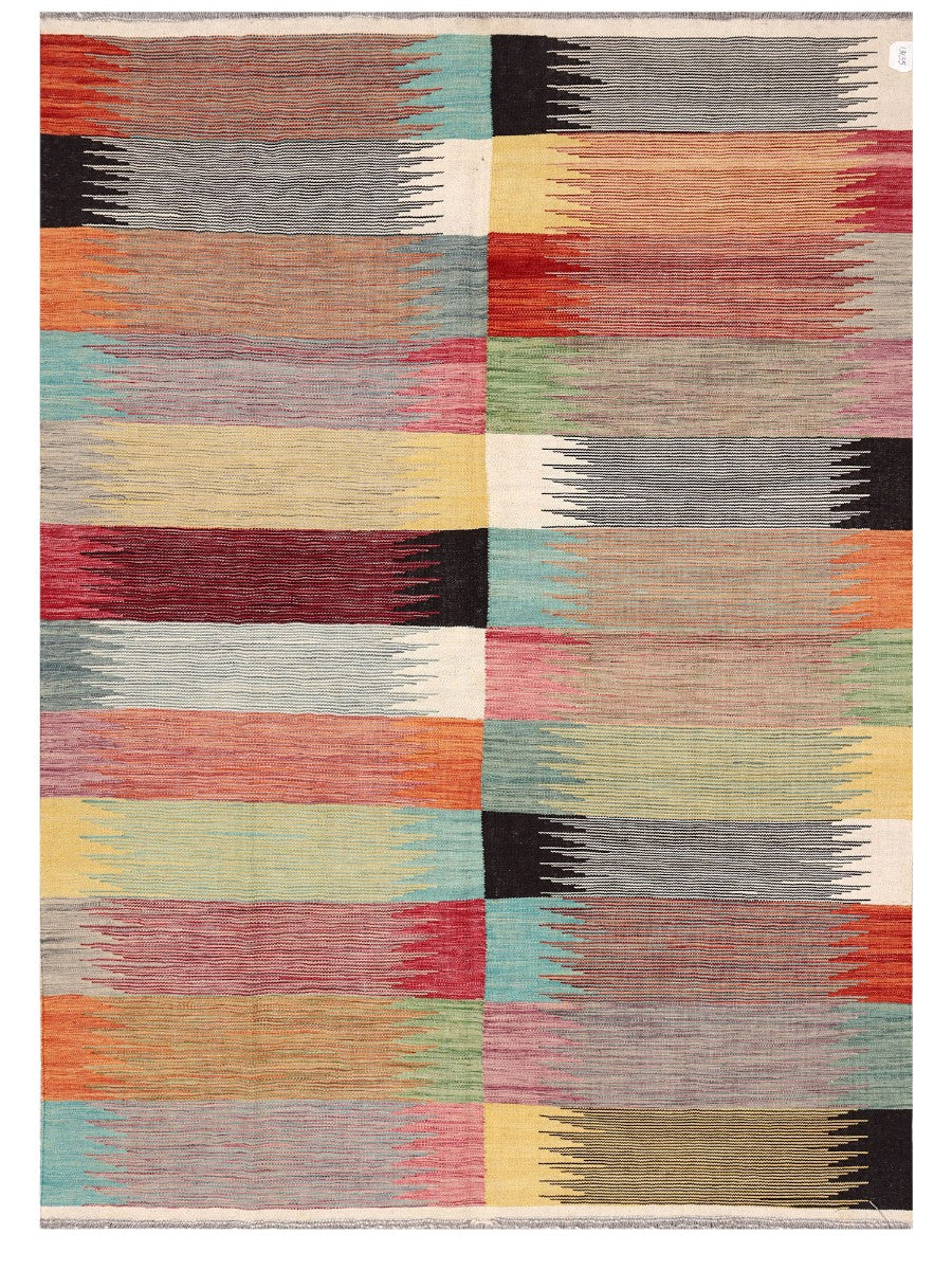 Maimana Afghanistan Kilim Rug - 241 x173 cm - Handmade