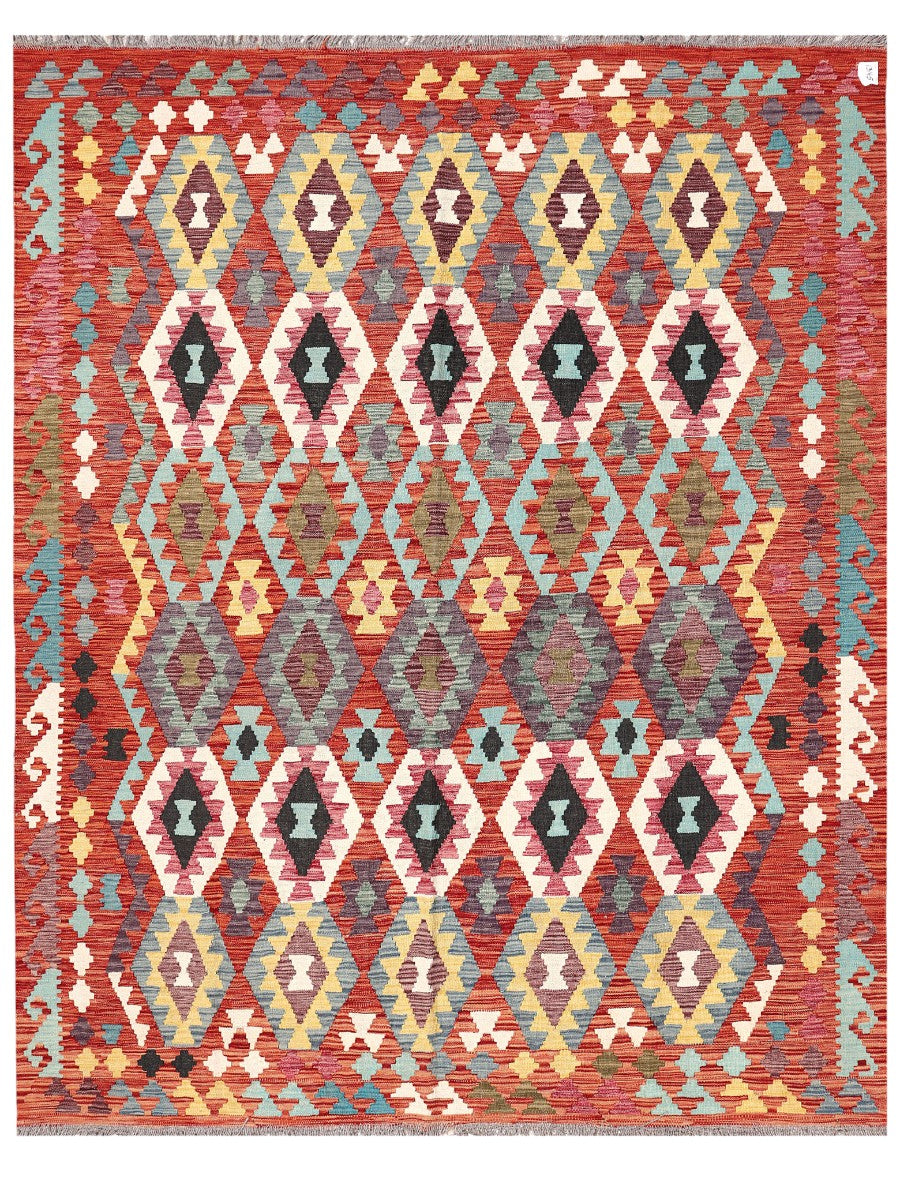 Maimana Afghanistan Kilim Rug - 252 x200 cm - Handmade