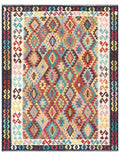 Maimana Afghanistan Kilim Rug - 251 x199 cm - Handmade