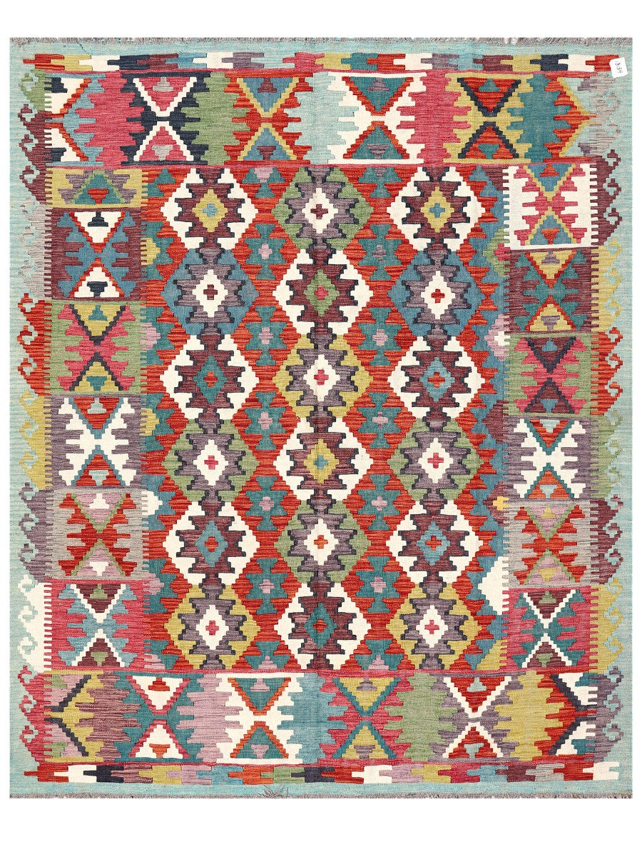 Maimana Afghanistan Kilim Rug - 244 x200 cm - Handmade