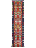 Maimana Afghanistan Kilim Runner - 390 x 86 cm - Handmade