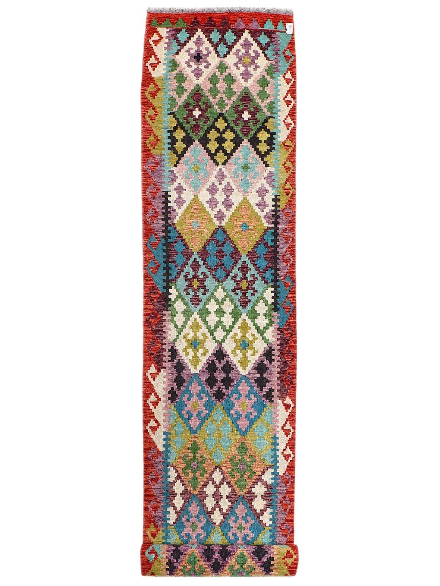Maimana Afghanistan Kilim Runner - 484 x 87 cm - Handmade