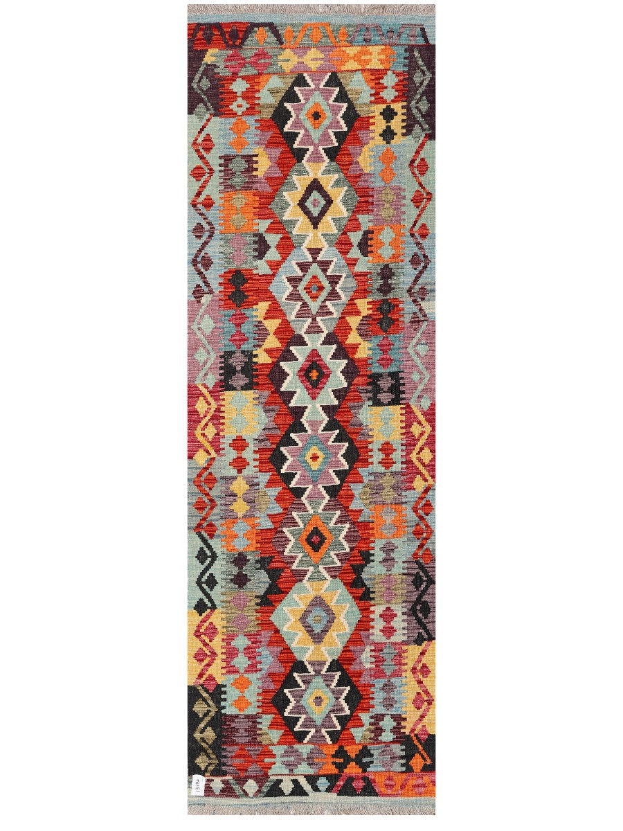 Maimana Afghanistan Kilim Rug - 238 x 73 cm - Handmade