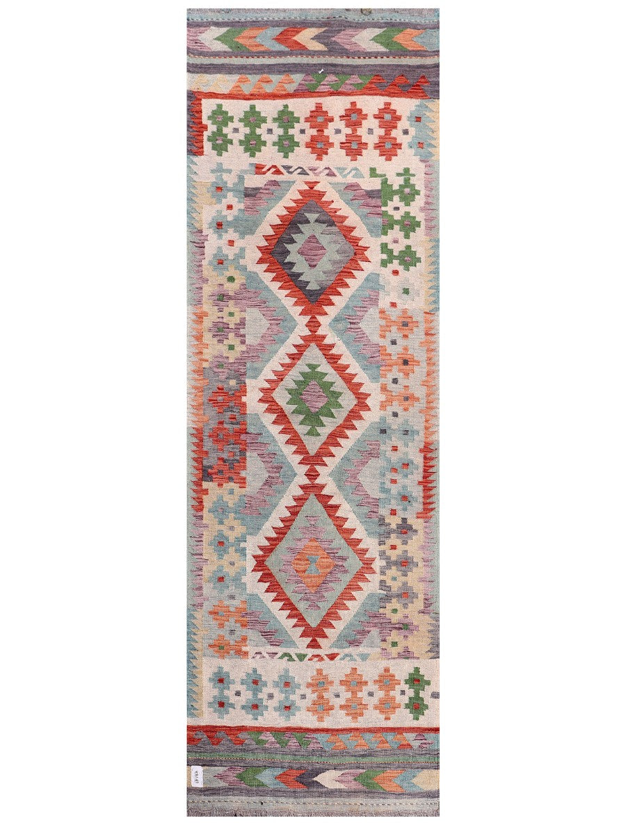 Maimana Afghanistan Kilim Rug - 231 x 84 cm - Handmade