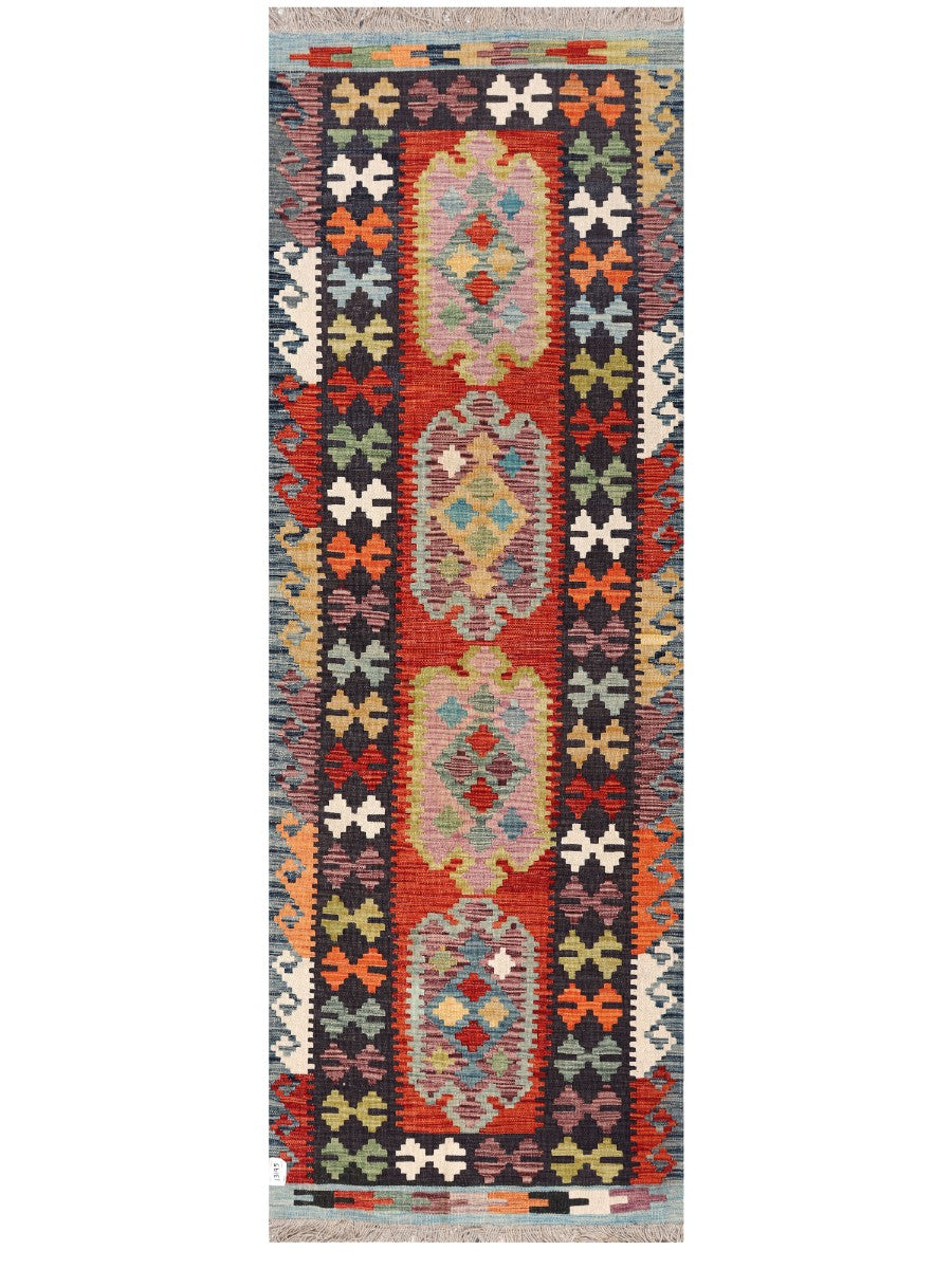 Maimana Afghanistan Kilim Rug - 247 x 83 cm - Handmade
