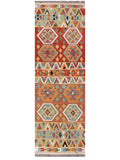Maimana Afghanistan Kilim Rug - 248 x 80 cm - Handmade