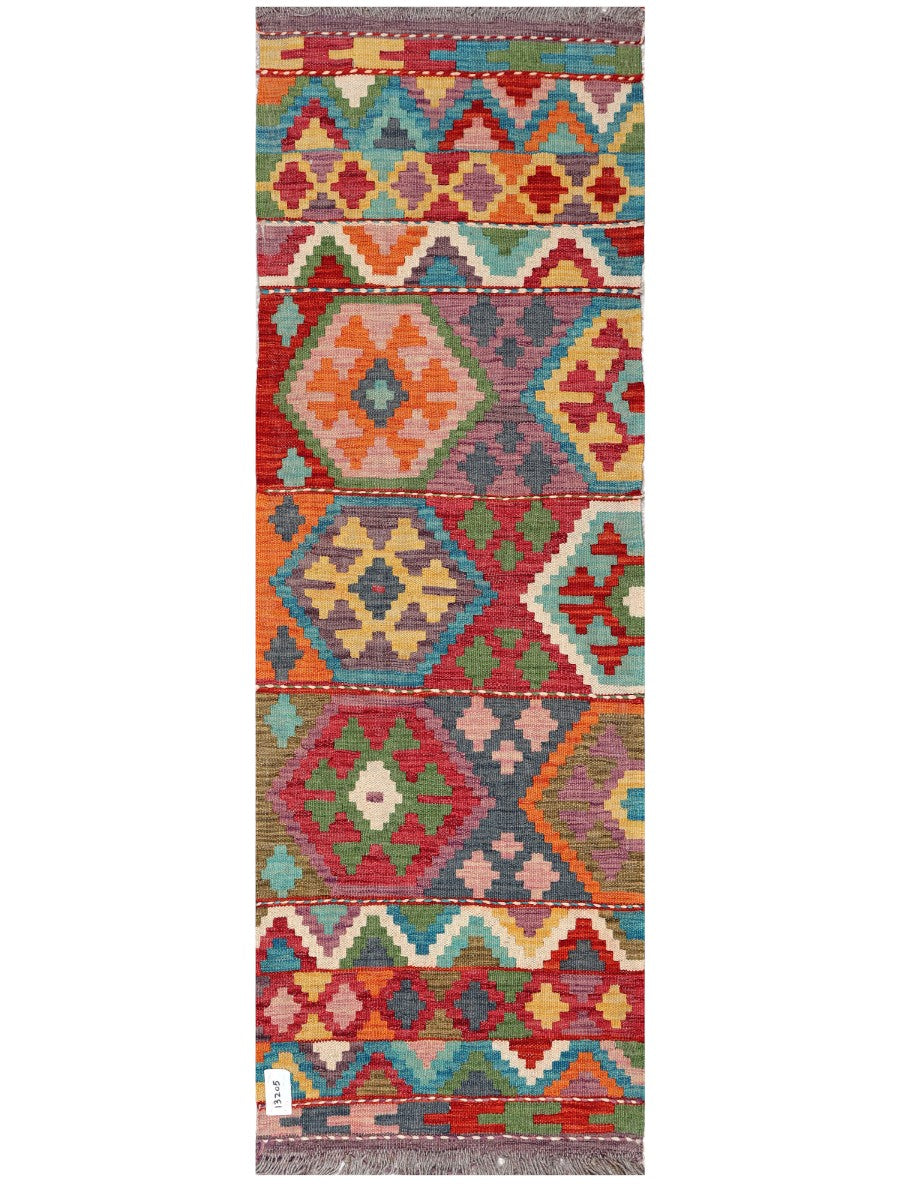 Maimana Afghanistan Kilim Rug - 162 x54 cm - Handmade