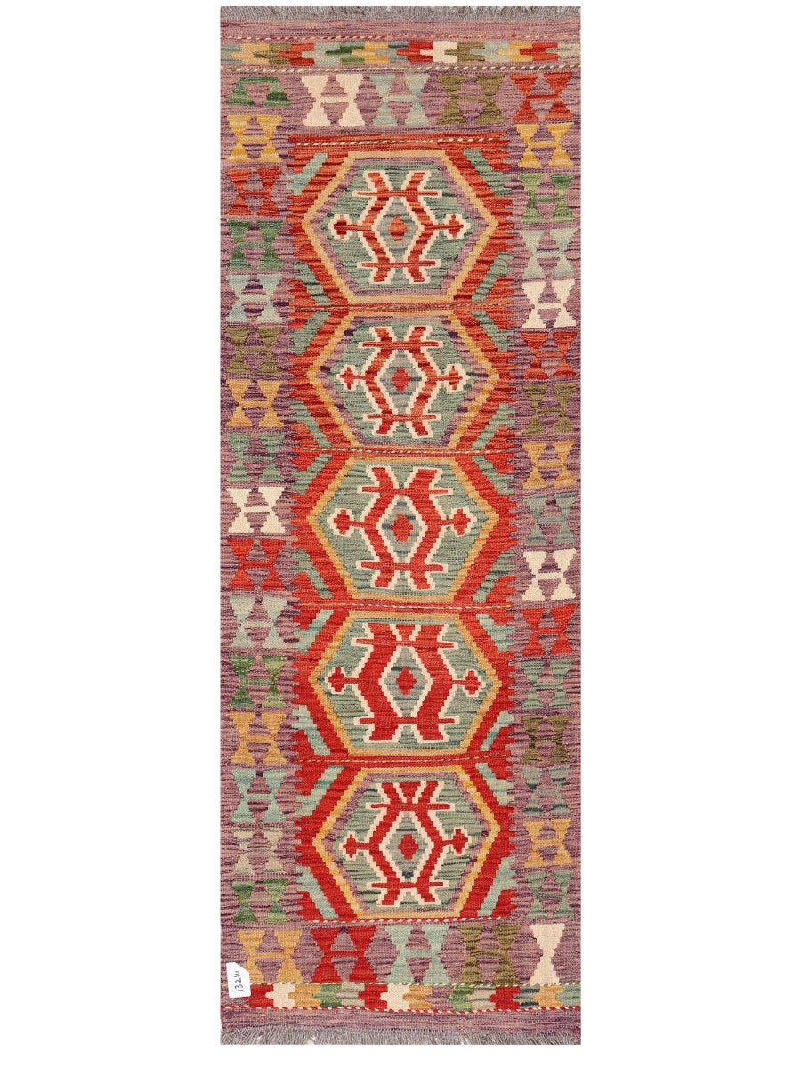 Maimana Afghanistan Kilim Rug - 187 x65 cm - Handmade