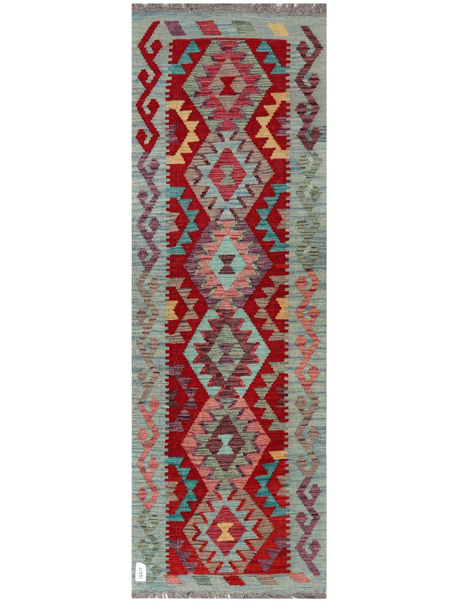 Maimana Afghanistan Kilim Rug - 189 x62 cm - Handmade