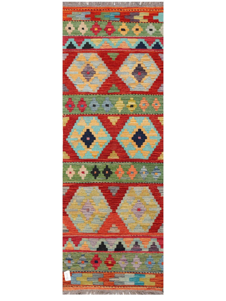 Maimana Afghanistan Kilim Rug - 180 x62 cm - Handmade