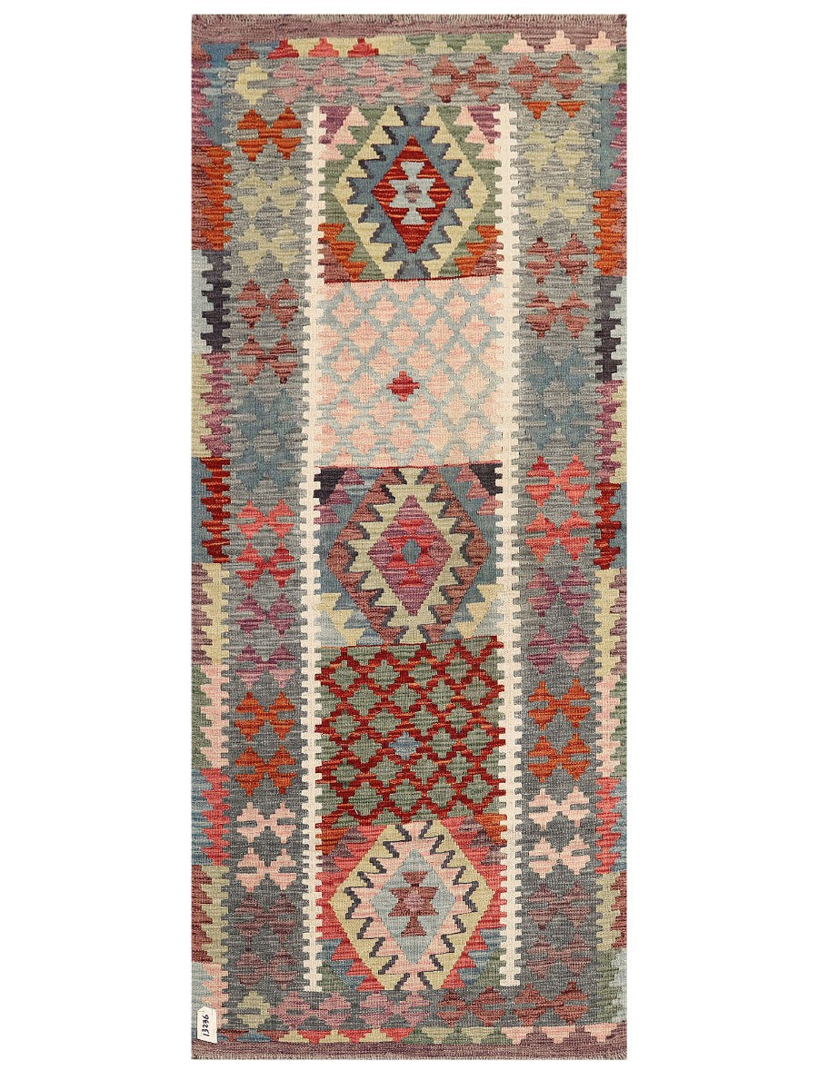 Maimana Afghanistan Kilim Rug - 192 x82 cm - Handmade