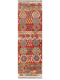 Maimana Afghanistan Kilim Rug - 232 x 72 cm - Handmade