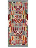 Maimana Afghanistan Kilim Rug - 202 x86 cm - Handmade