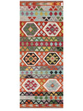 Maimana Afghanistan Kilim Rug - 207 x84 cm - Handmade