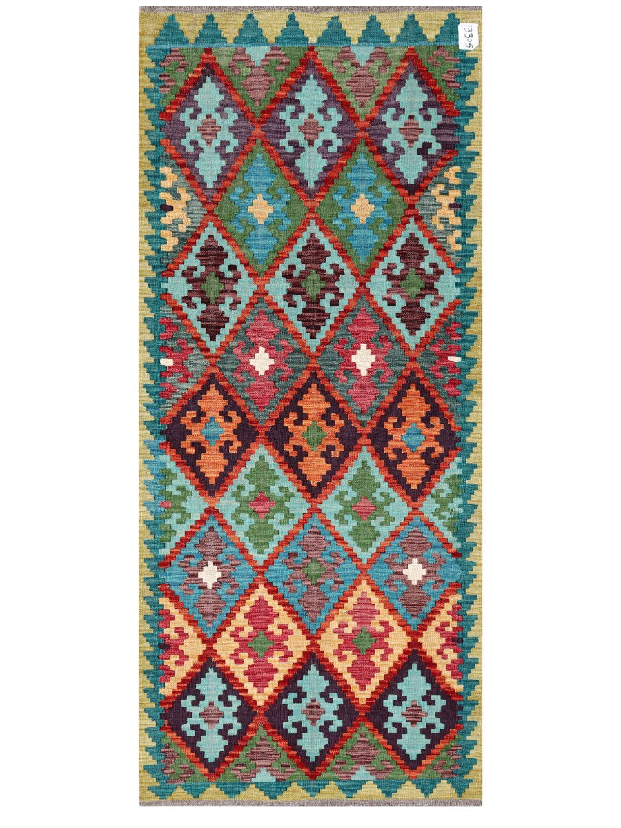 Maimana Afghanistan Kilim Rug - 193 x83 cm - Handmade