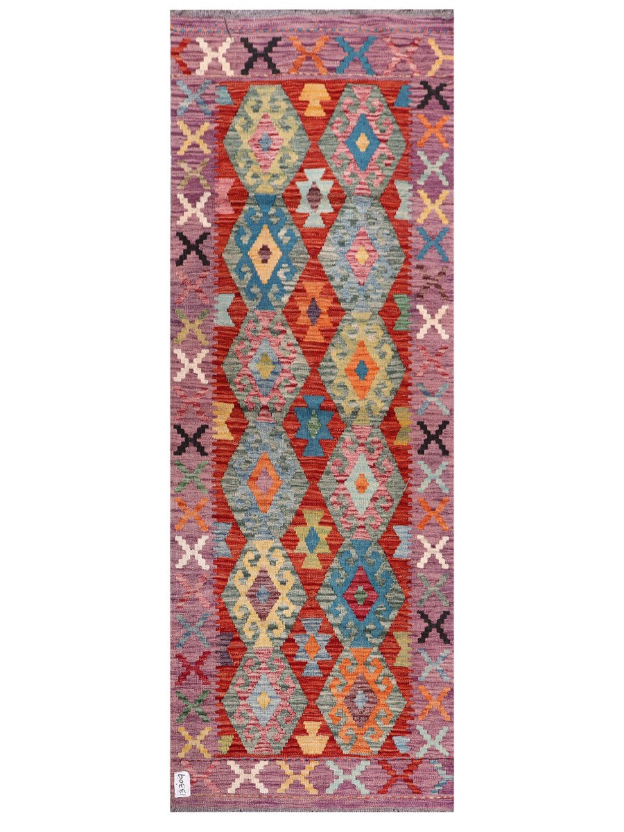 Maimana Afghanistan Kilim Rug - 191 x83 cm - Handmade