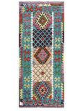 Maimana Afghanistan Kilim Rug - 197 x83 cm - Handmade