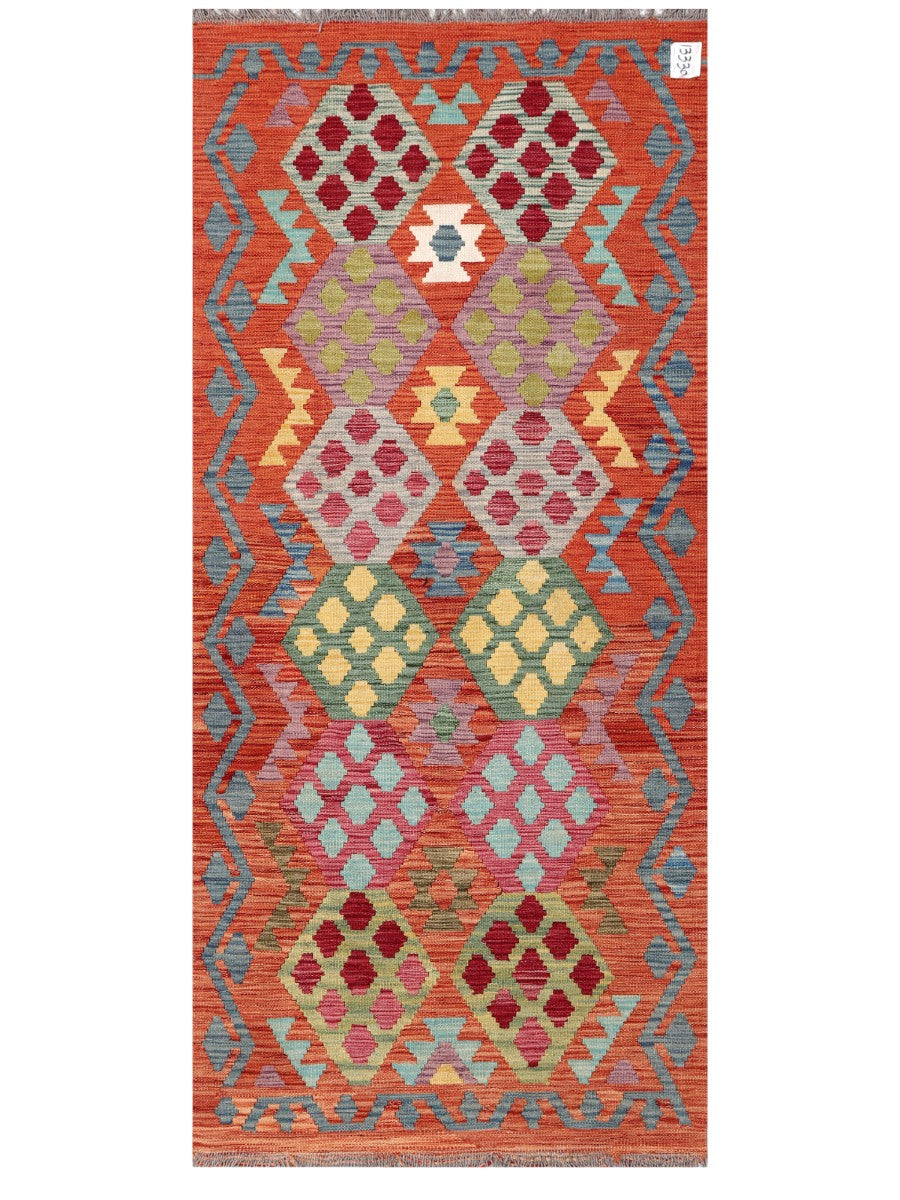 Maimana Afghanistan Kilim Rug - 191 x85 cm - Handmade