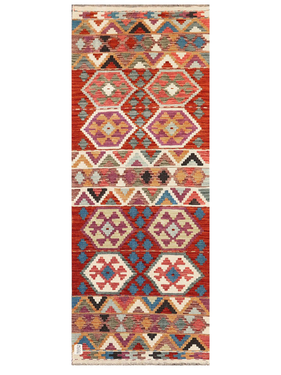 Maimana Afghanistan Kilim Rug - 204 x80 cm - Handmade