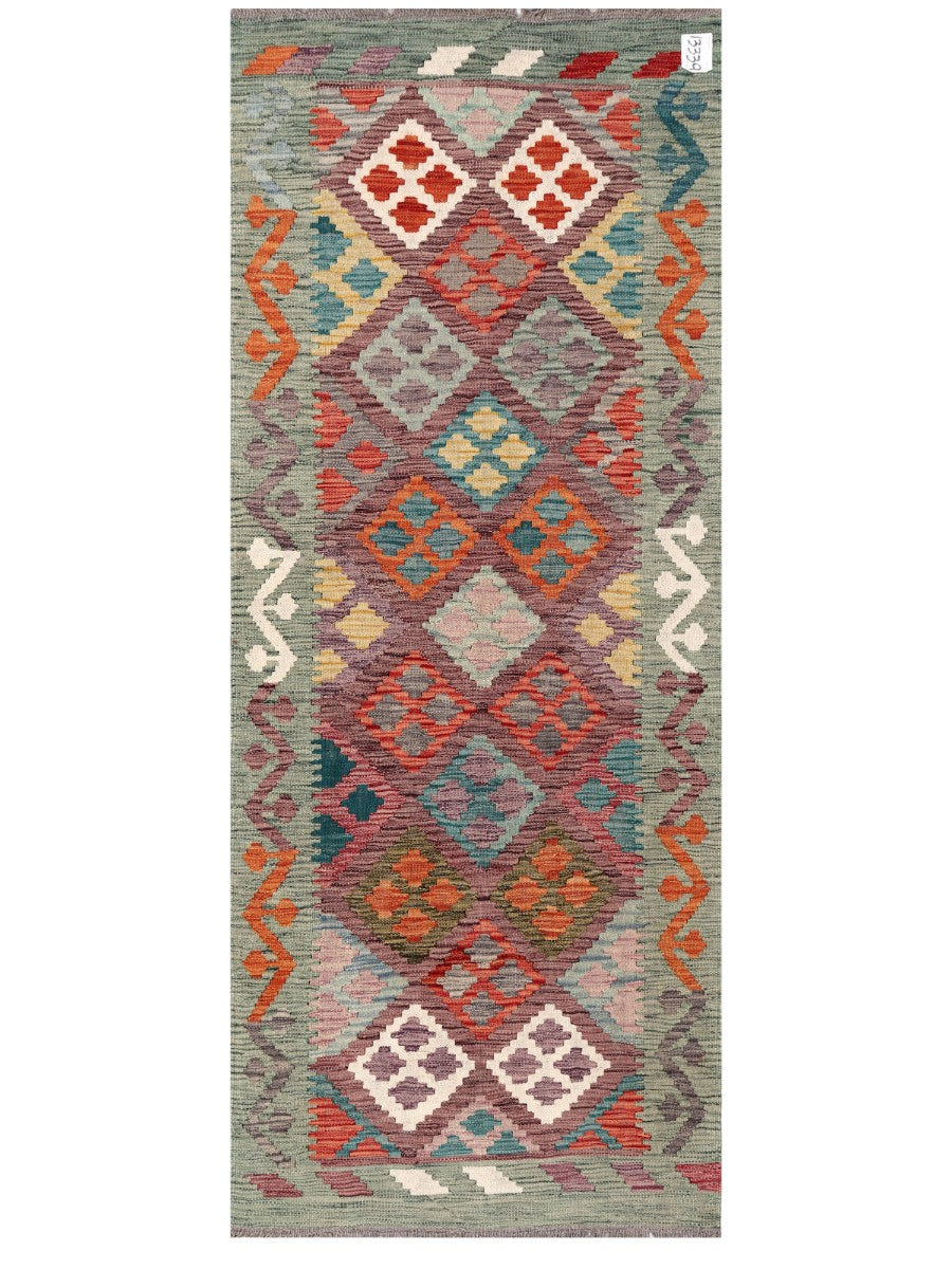 Maimana Afghanistan Kilim Rug - 190 x76 cm - Handmade