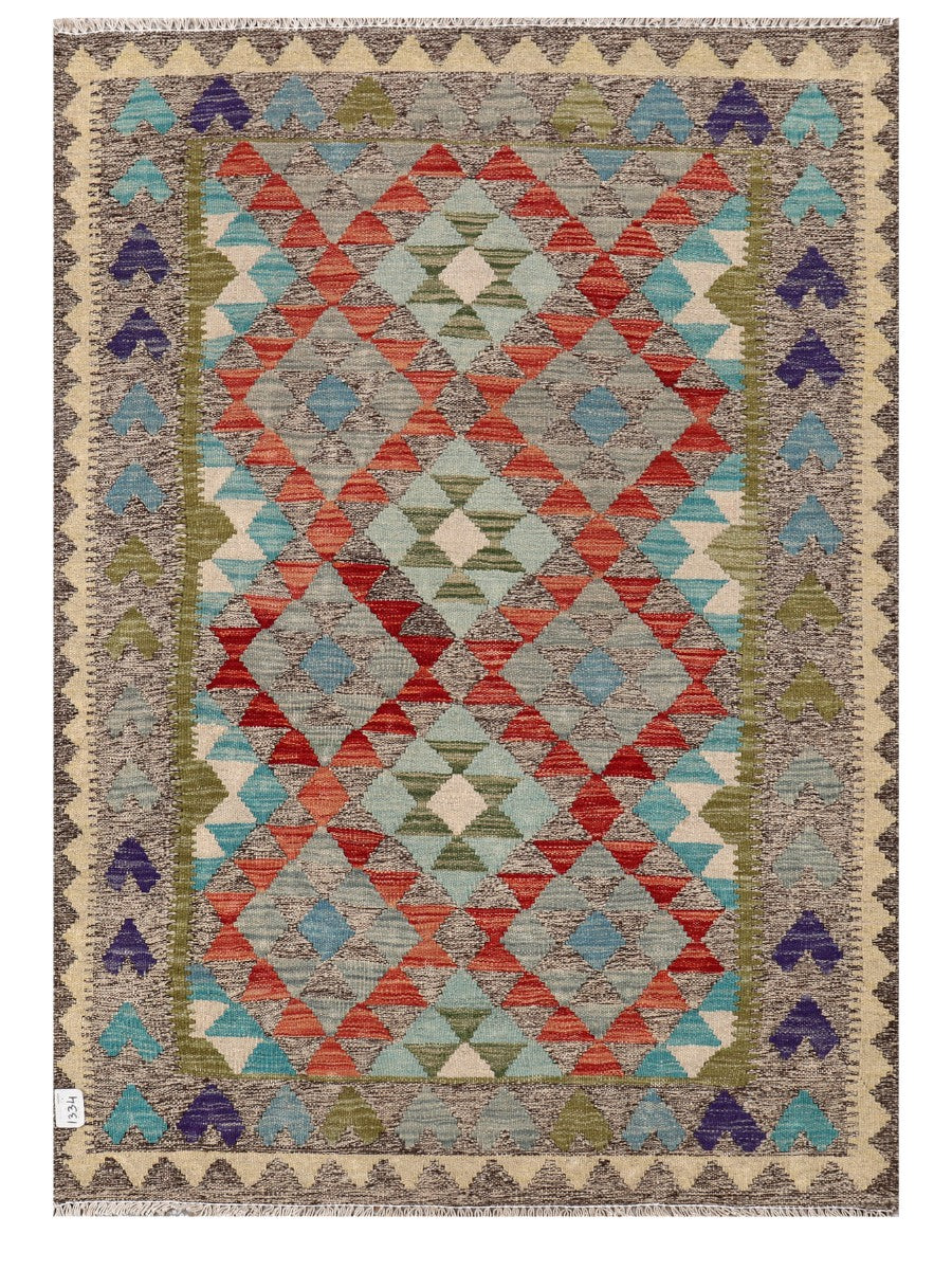 Maimana Afghanistan Kilim Rug - 146 x103 cm - Handmade