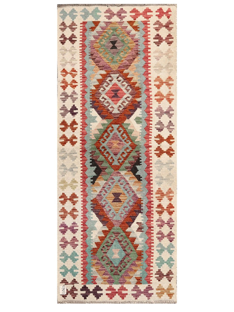 Maimana Afghanistan Kilim Rug - 196 x80 cm - Handmade