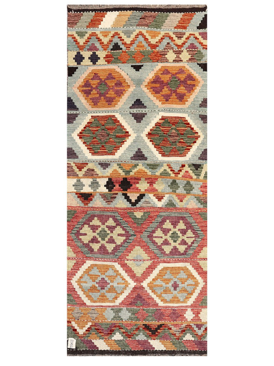 Maimana Afghanistan Kilim Rug - 197 x82 cm - Handmade