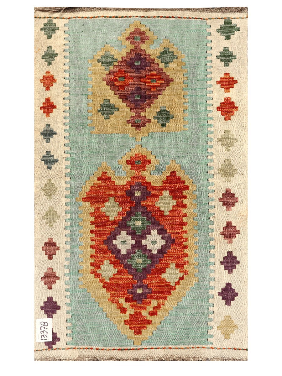 Maimana Afghanistan Kilim Rug - 96 x 58 cm - Handmade